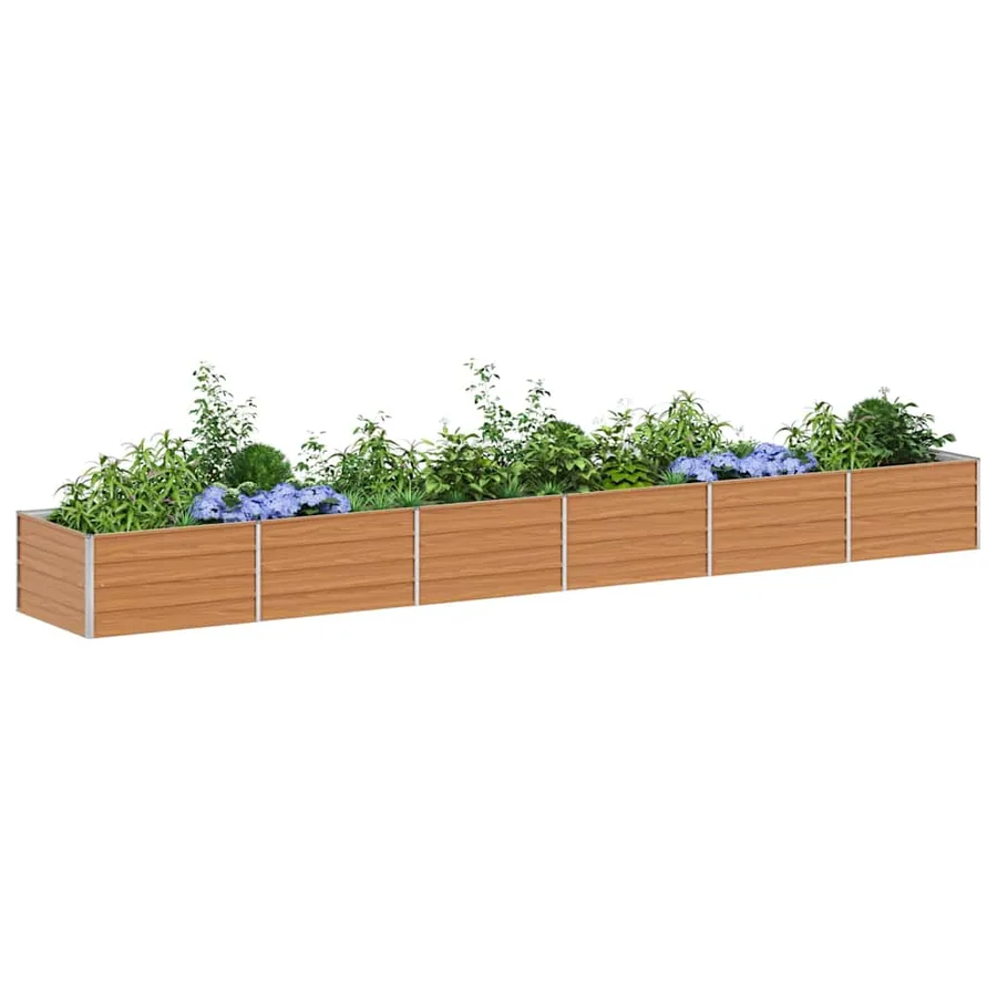 Jardinière surélevée Marron Clair 480 x 80 x 45 cm - 3