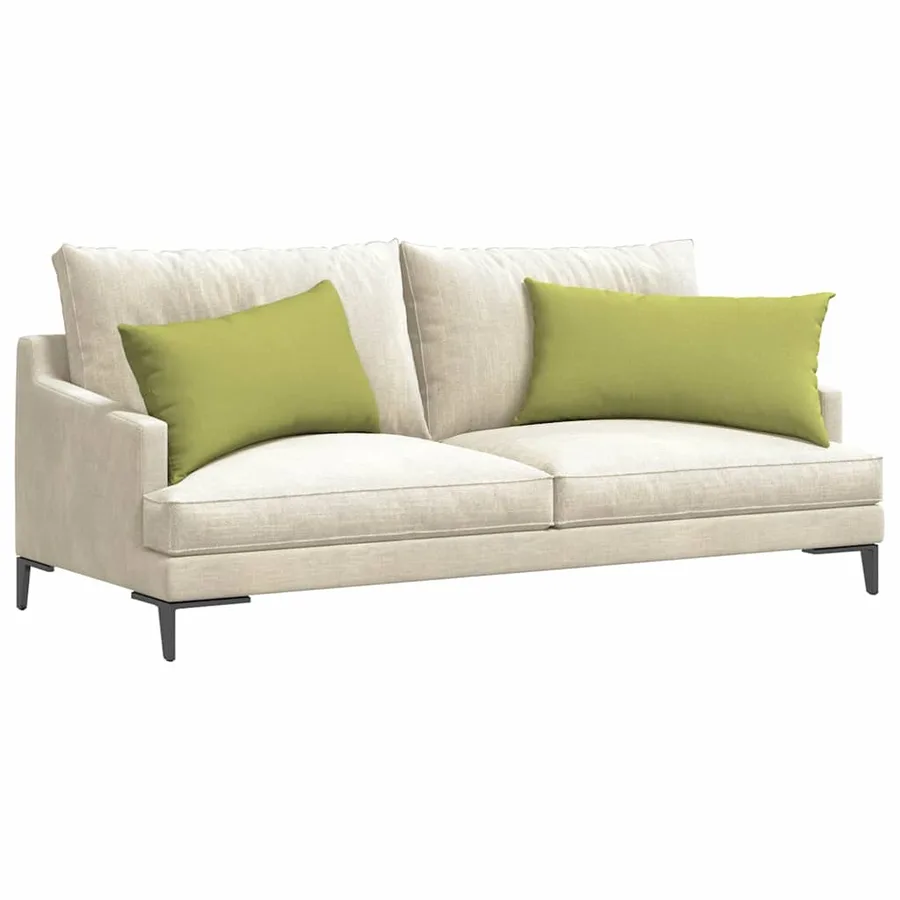 Coussins de canapé 2 pcs Vert clair 80 x 40 cm tissu - 3