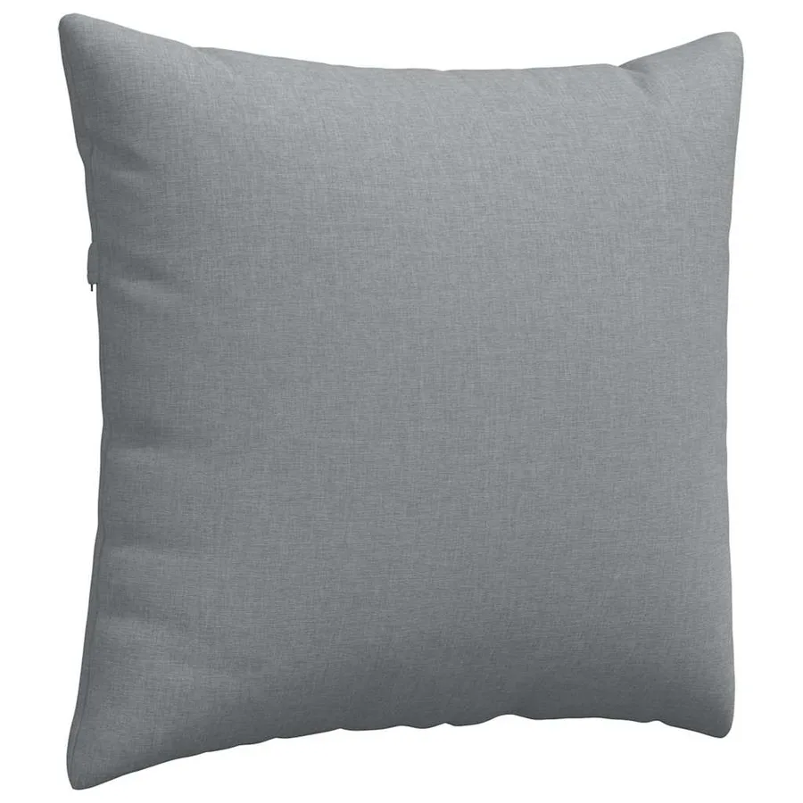 Coussins de canapé 2 pcs Gris clair 45 x 45 cm tissu - 5