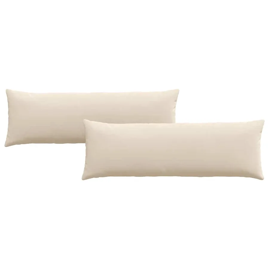 Coussins de canapé 2 pcs Beige 120 x 40 cm tissu - 2