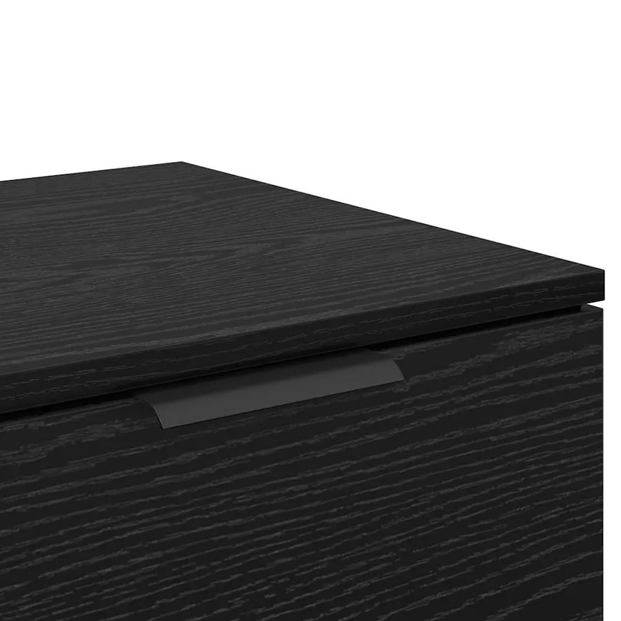 Armoire de lit avec tiroir 2 pcs Chêne noir 40 x 39 x 40cm - 11
