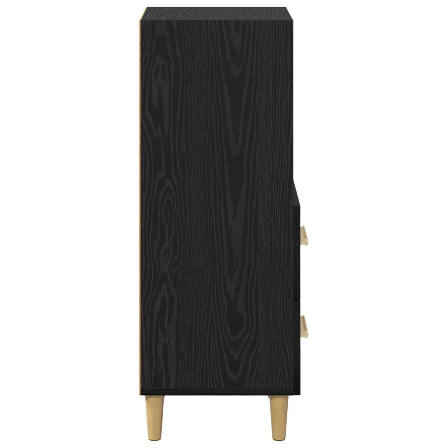 Buffet Chêne noir 34 x 34,5 x 90 cm Bois d'ingénierie - 7