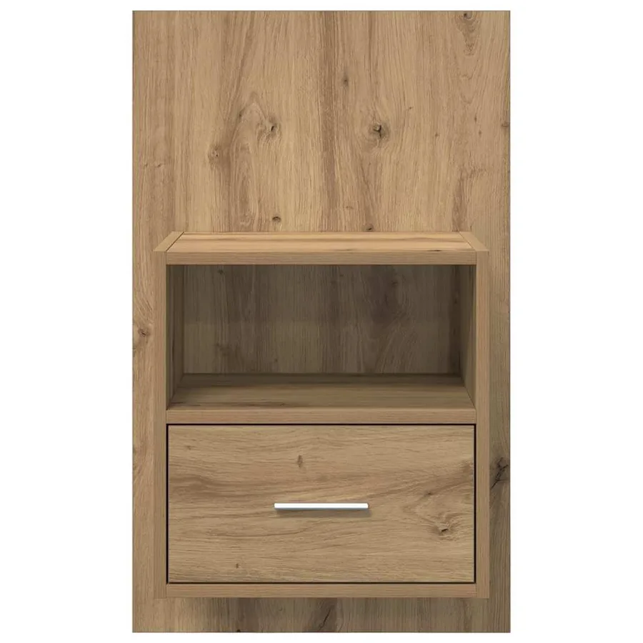 Cabinet de chevet 2 pc Chêne artisanal 50 x 32.5 x 80cm - 7