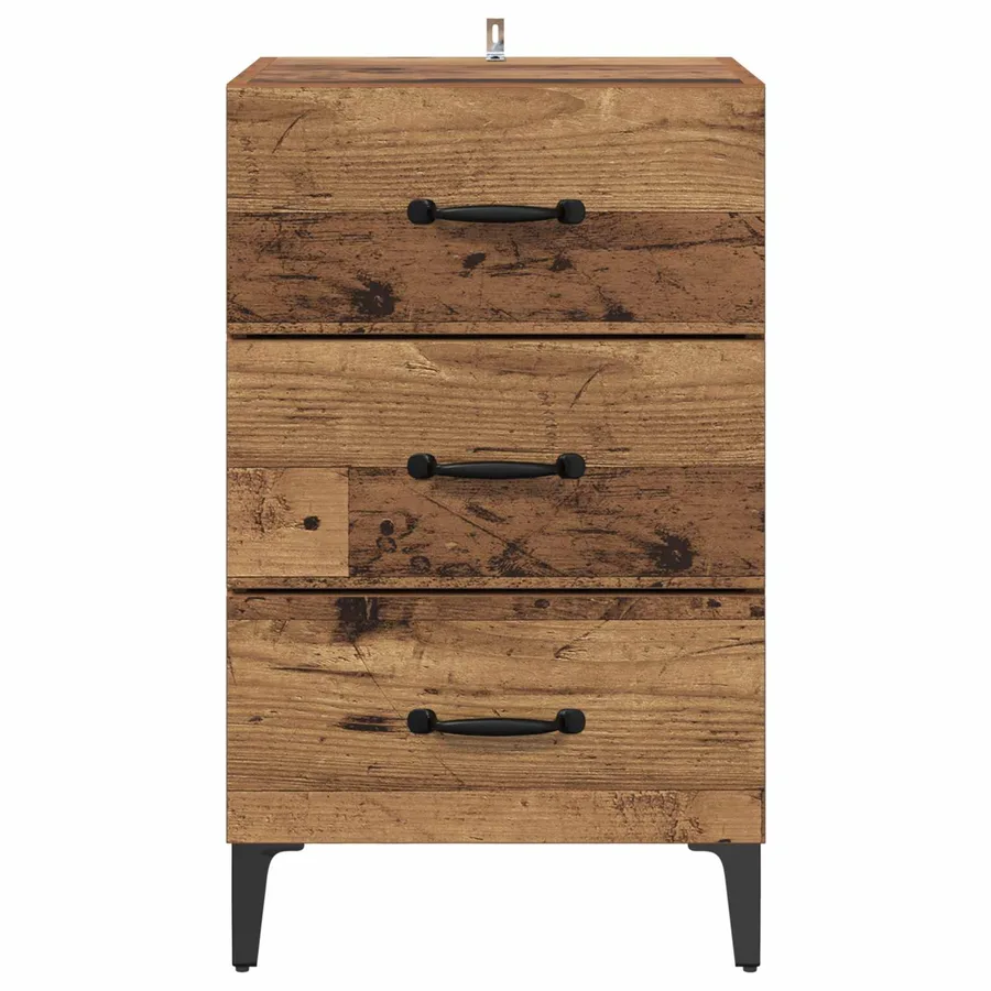 Cabinet de chevet Bois ancien 40 x 40,5 x 66 cm - 6