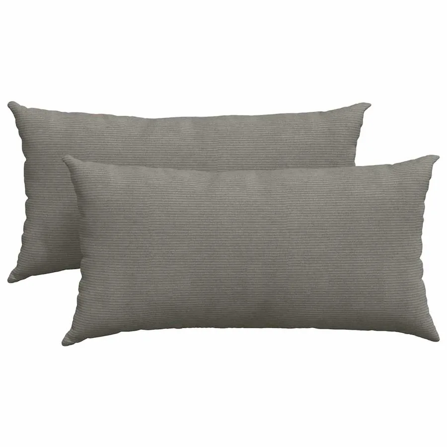 Coussins de canapé 2 pcs Gris clair 80 x 40 cm - 2