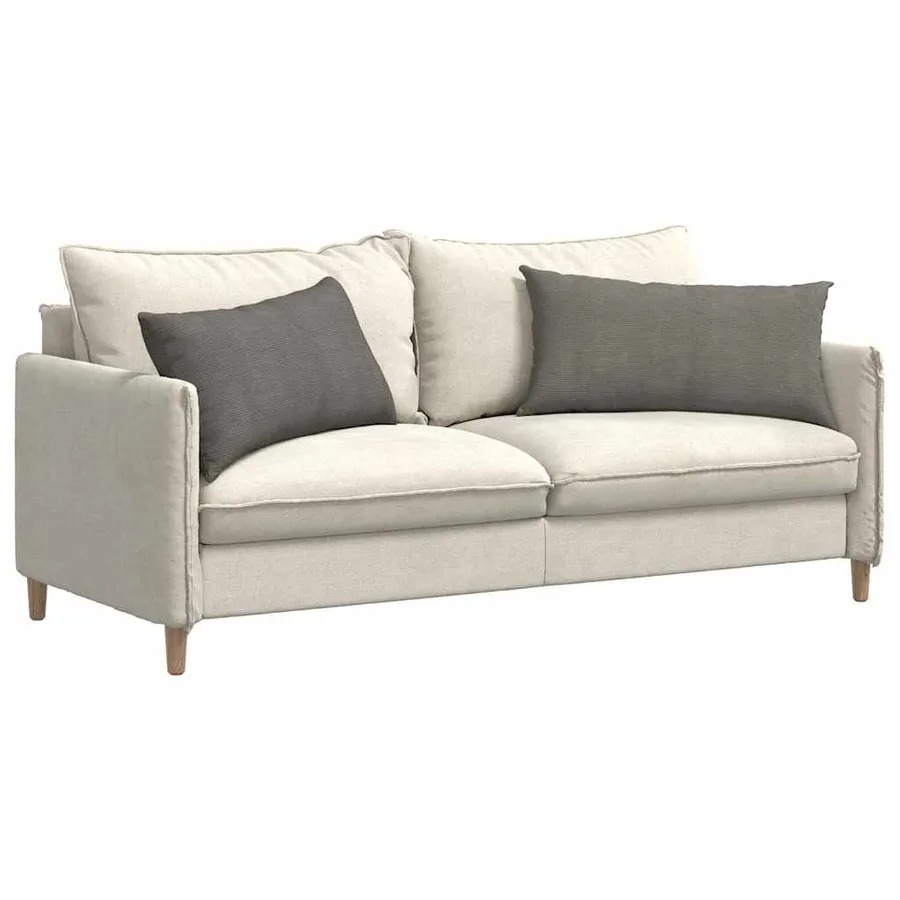 Coussins de canapé 2 pcs Gris clair 80 x 40 cm - 3