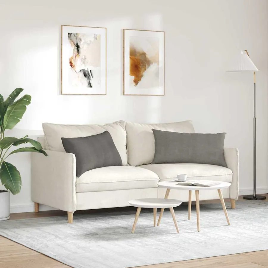 Coussins de canapé 2 pcs Gris clair 80 x 40 cm - 4
