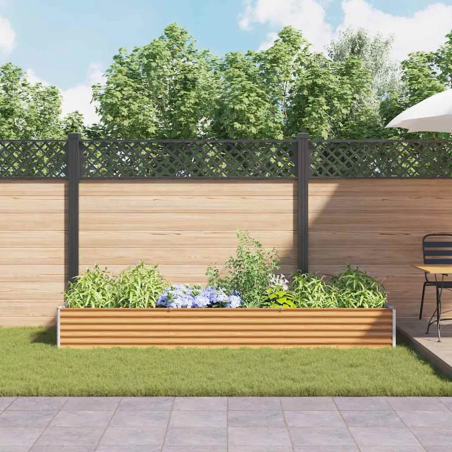 Jardinière surélevée 290 x 100 x 36 cm Acier galvanisé - 4