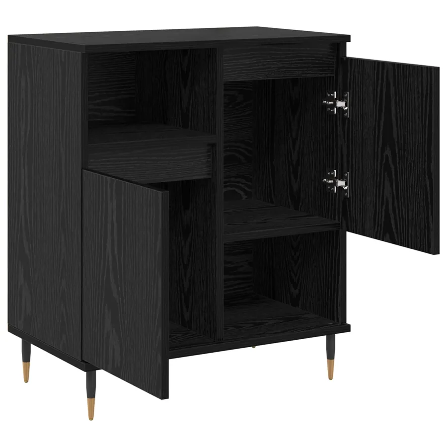 Buffets 2 pcs Chêne noir - 6