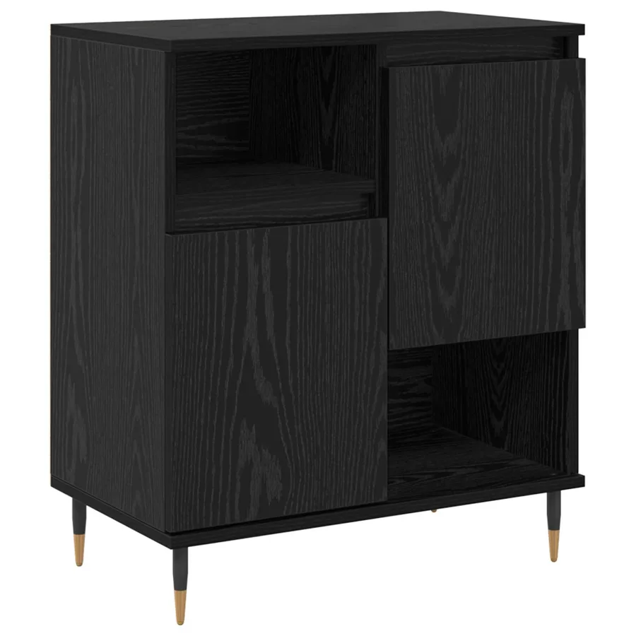Buffets 3 pcs Chêne noir - 5