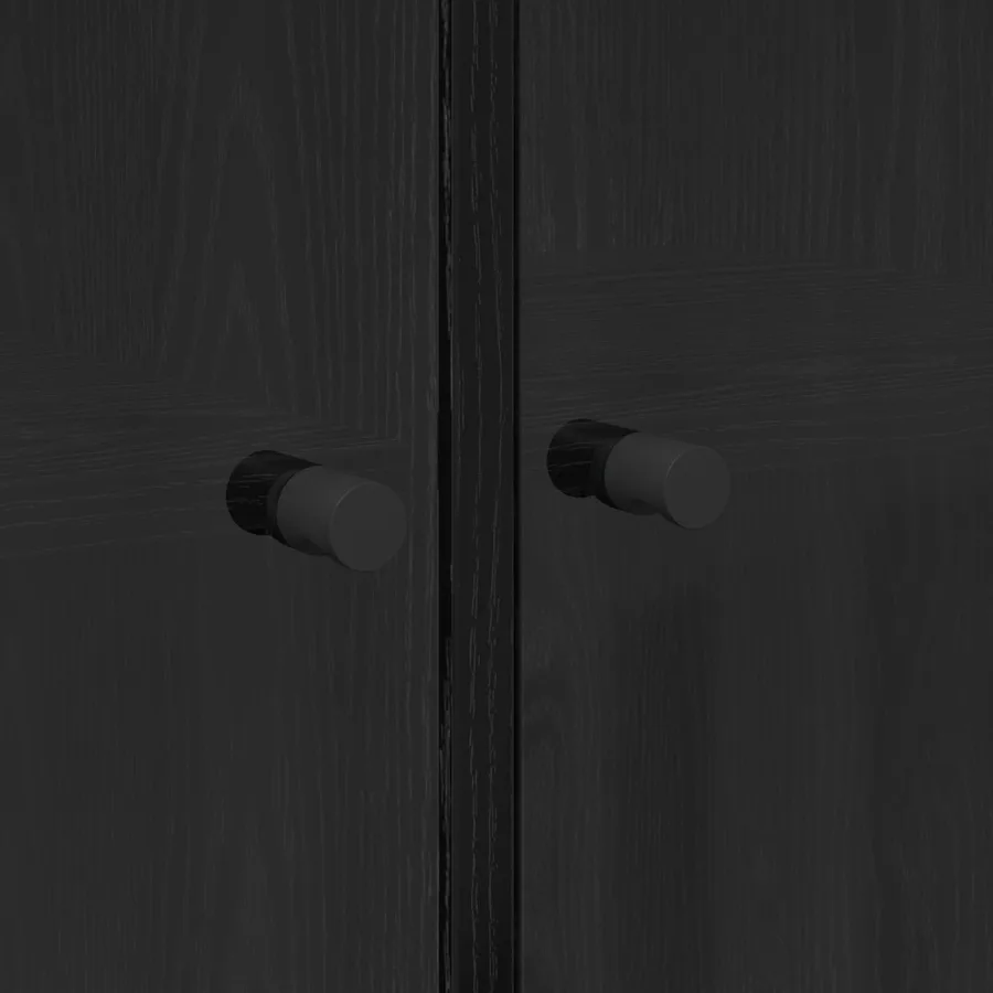 Haut Armoire 2 pcs Chêne noir 68 x 37 x 142 cm - 8
