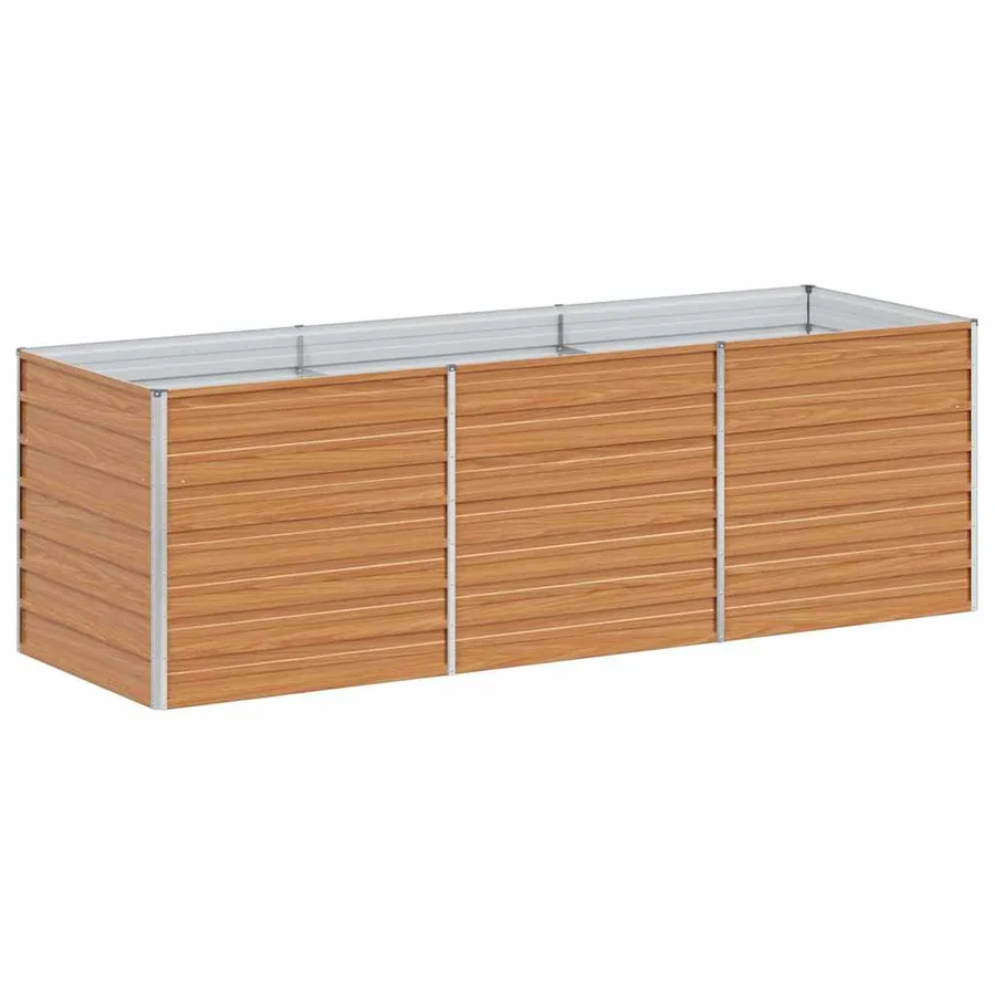 Jardinière surélevée Marron Clair 240 x 80 x 77 cm - 7