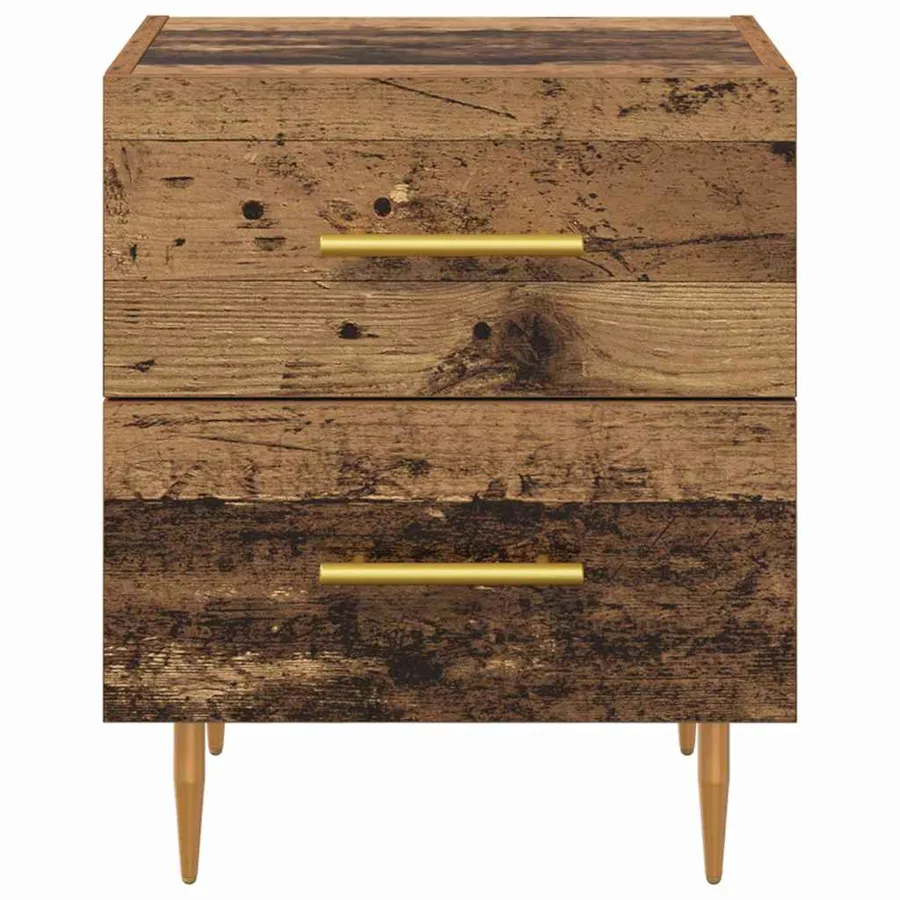 Cabinet de chevet avec tiroir Bois Ancien 40 x 35 x 47,5 cm - 6