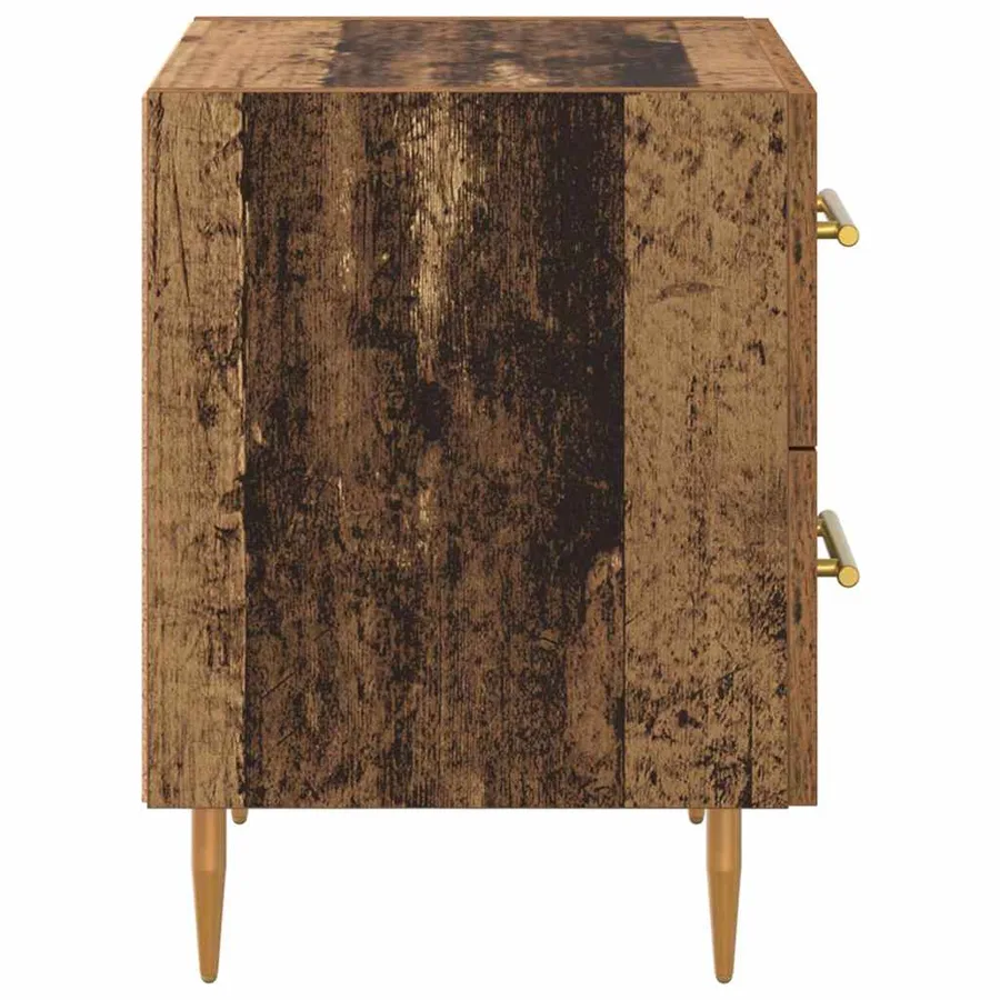 Cabinet de chevet avec tiroir Bois Ancien 40 x 35 x 47,5 cm - 7