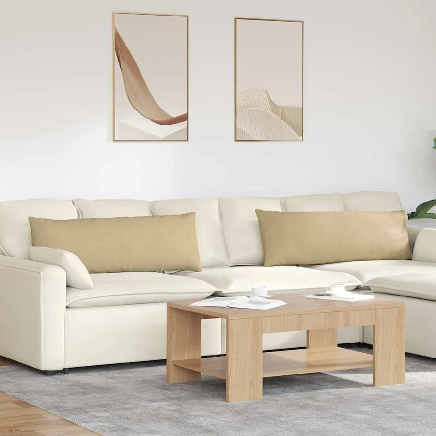 Coussins de canapé 2 pcs Vert gris 120 x 40 cm