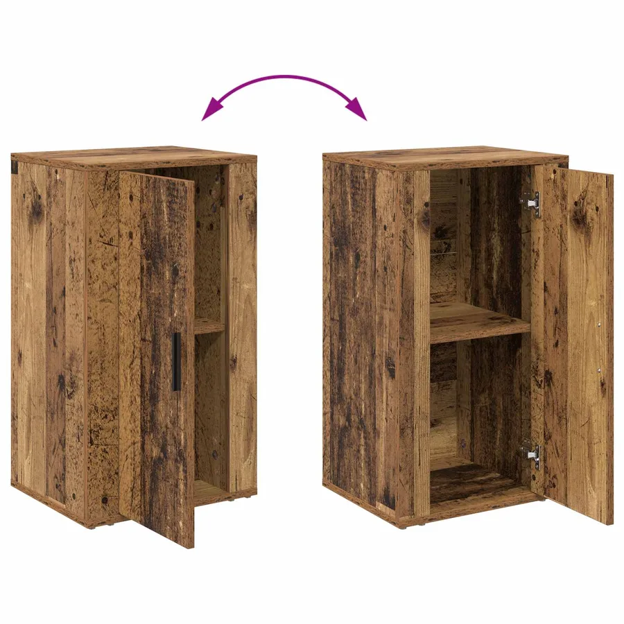 Buffet Bois ancien 40 x 33 x 70 cm Bois d'ingénierie - 11