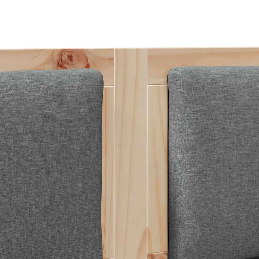 Tête de lit Autre Marron 120 cm Bois massif en pin - 7