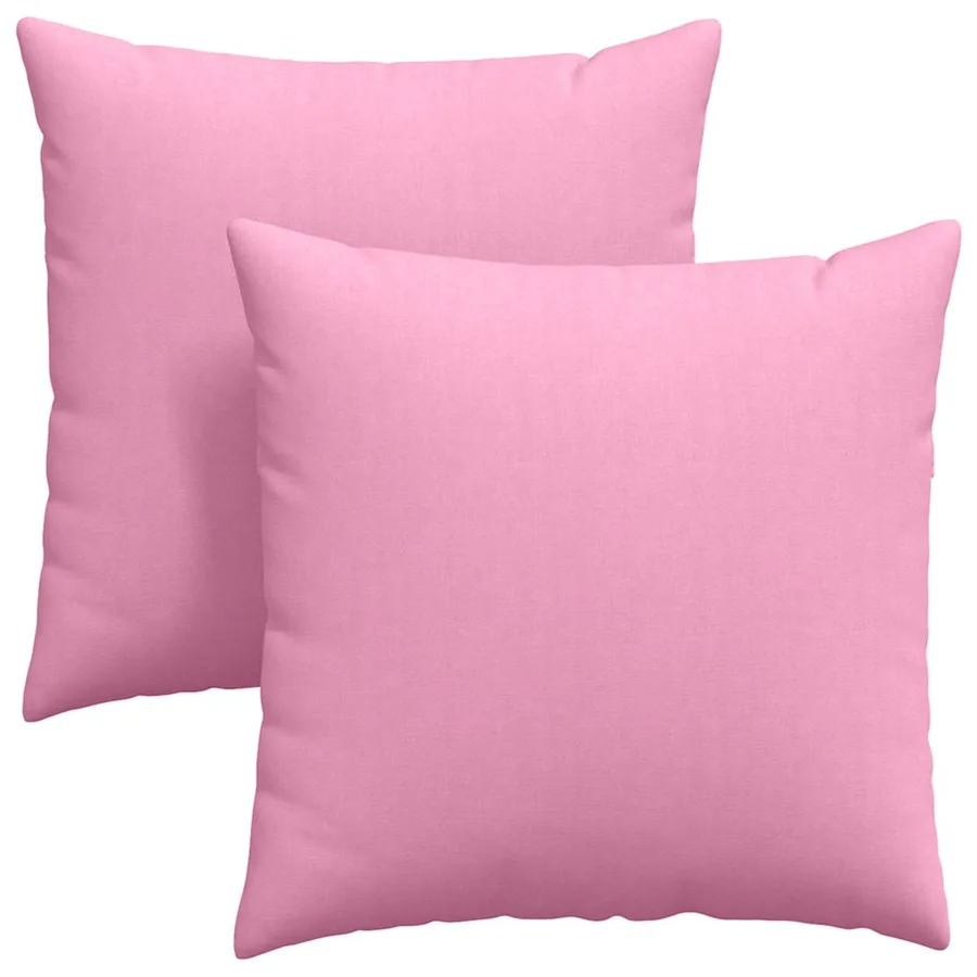 Coussins de canapé 2 pcs Rose 60 x 60 cm tissu - 2