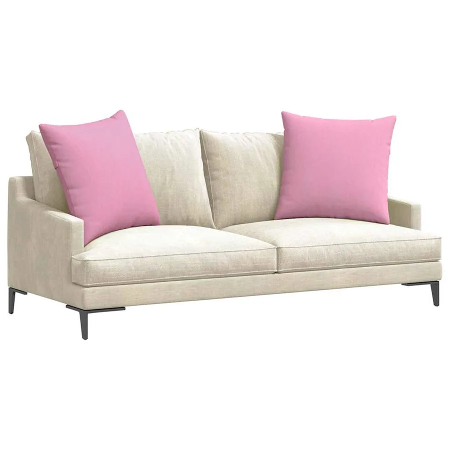 Coussins de canapé 2 pcs Rose 60 x 60 cm tissu - 3