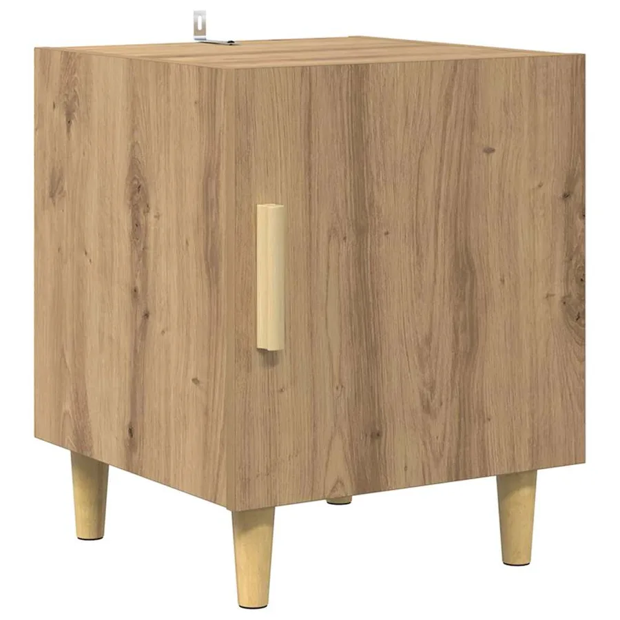 Cabinet de chevet Chêne artisanal 40 x 40 x 50 cm - 2