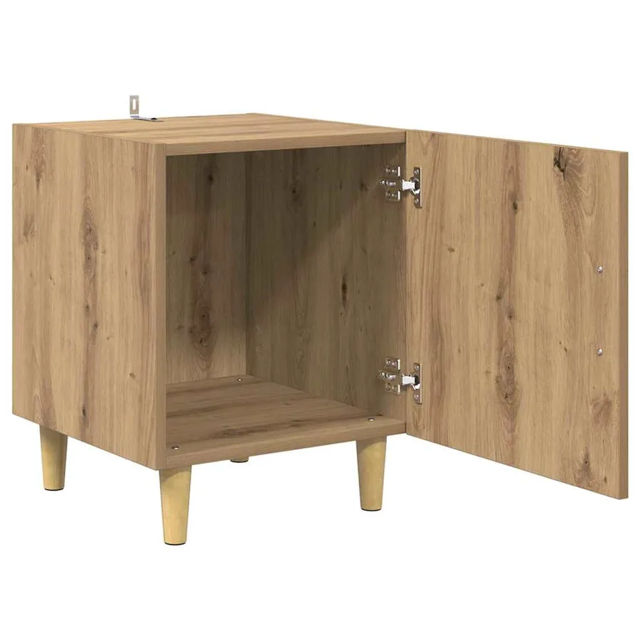 Cabinet de chevet Chêne artisanal 40 x 40 x 50 cm - 5