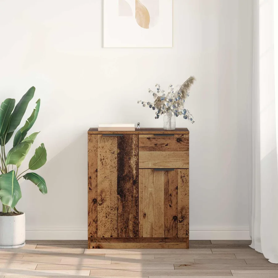 Buffet Bois ancien 60 x 30 x 70 cm Bois d'ingénierie - 4