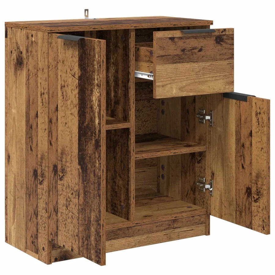 Buffet Bois ancien 60 x 30 x 70 cm Bois d'ingénierie - 5