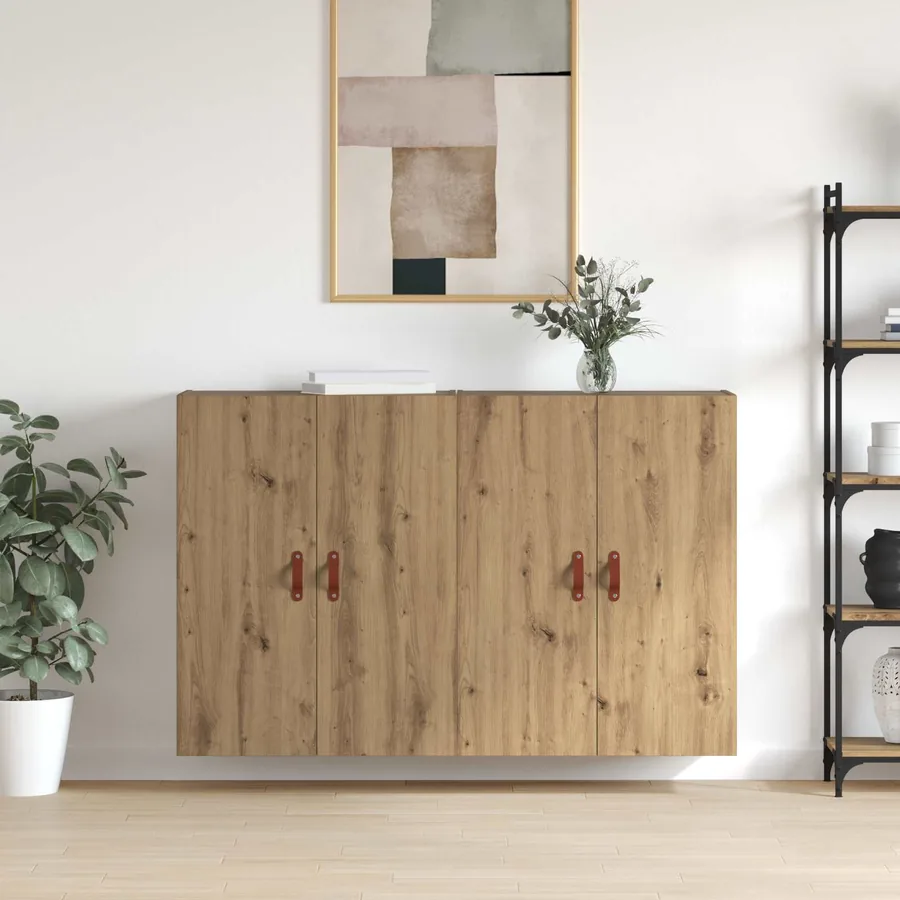 Armoire Murale 2 pcs Chêne artisanal 69,5 x 34 x 90 cm