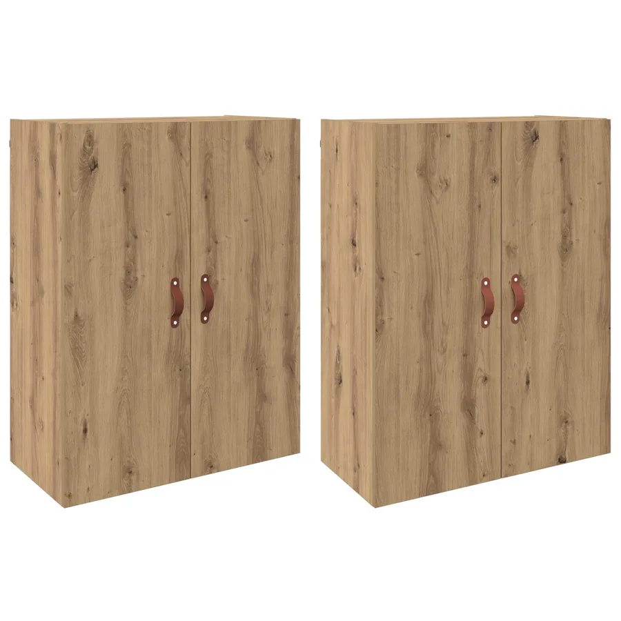Armoire Murale 2 pcs Chêne artisanal 69,5 x 34 x 90 cm - 2