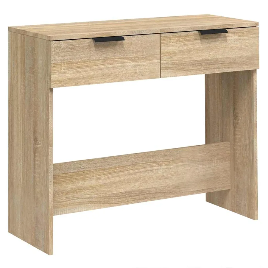 Table console Chêne sonoma 90x36x75 cm Bois d'ingénierie - 2