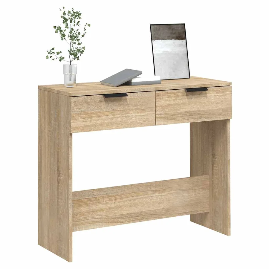 Table console Chêne sonoma 90x36x75 cm Bois d'ingénierie - 4