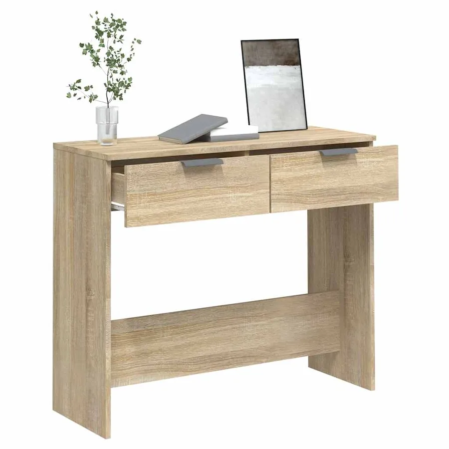 Table console Chêne sonoma 90x36x75 cm Bois d'ingénierie - 5