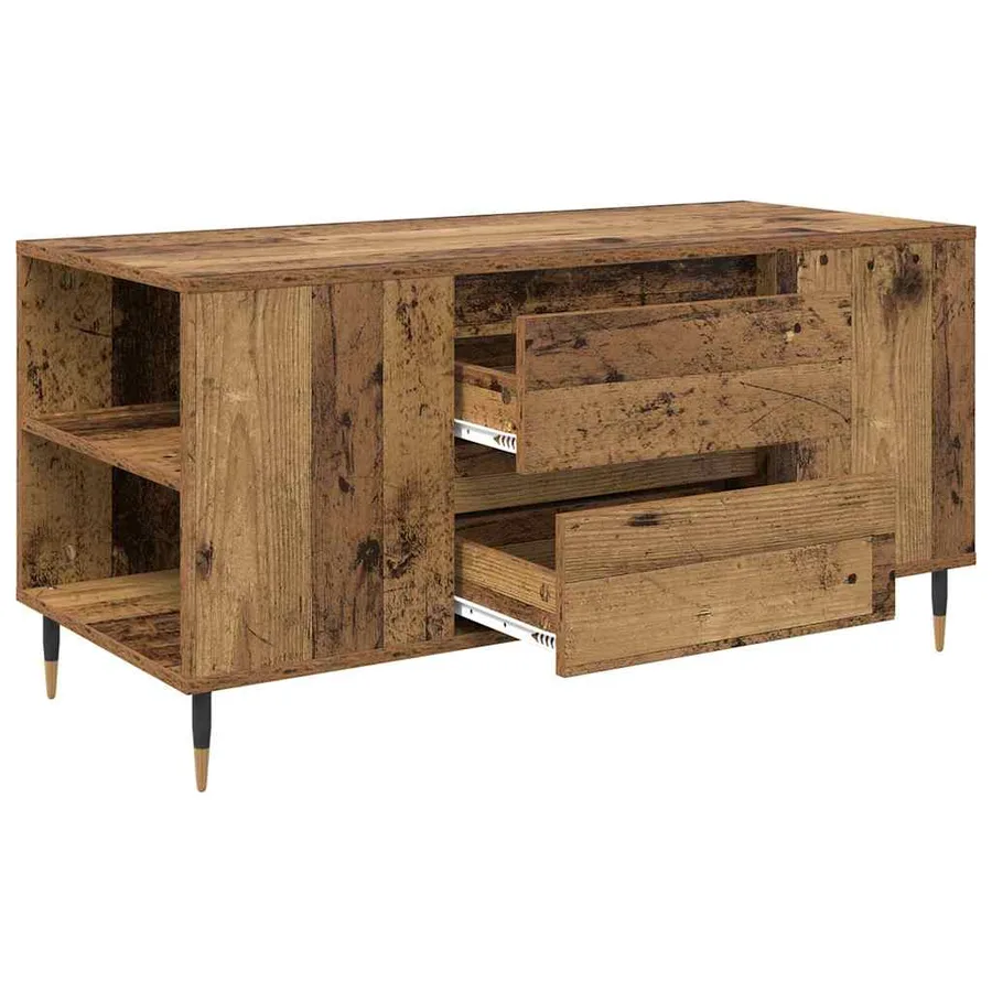 Table basse Bois Ancien 102 x 44,5 x 50 cm Bois d'ingénierie - 5