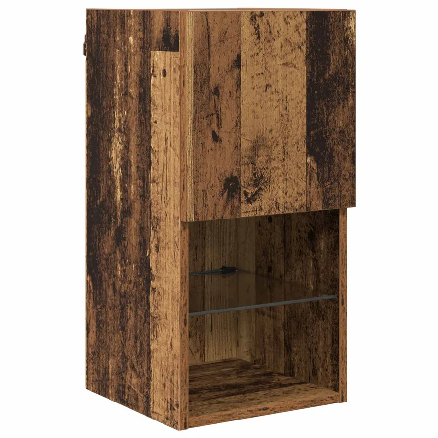 Meubles TV muraux 4 pcs Bois Ancien Bois d'ingénierie - 6