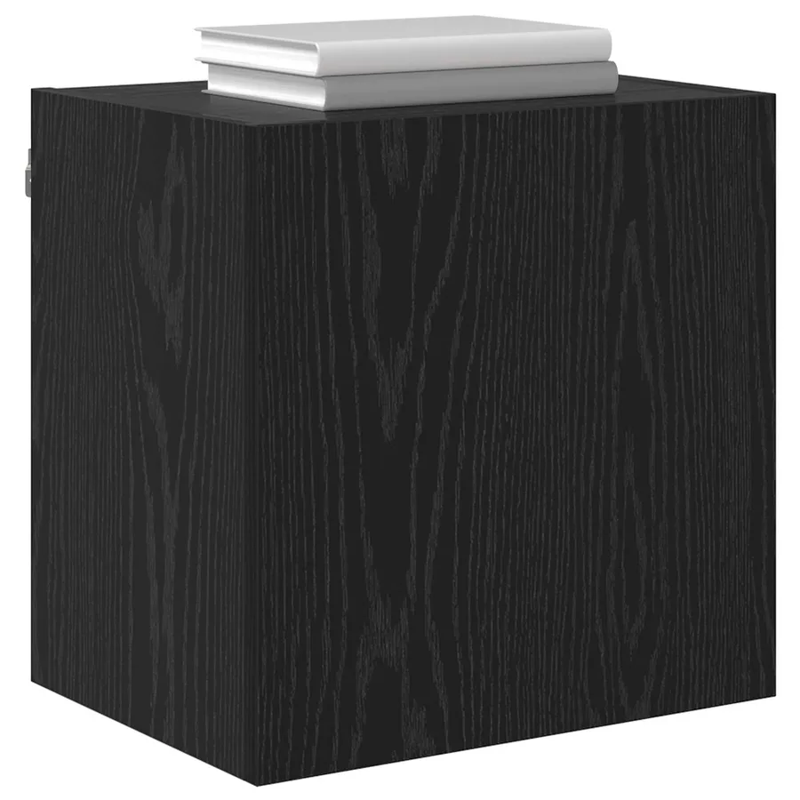 Meuble TV mural Chêne noir 40,5x30x40cm Bois d'ingénierie - 3