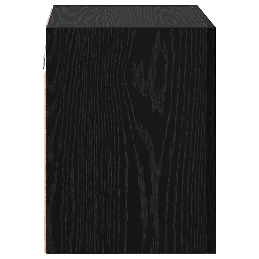 Meuble TV mural Chêne noir 40,5x30x40cm Bois d'ingénierie - 7