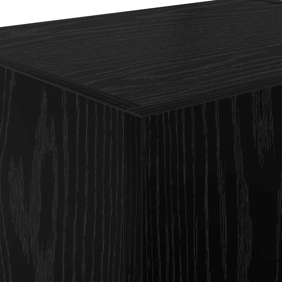 Meuble TV mural Chêne noir 40,5x30x40cm Bois d'ingénierie - 9