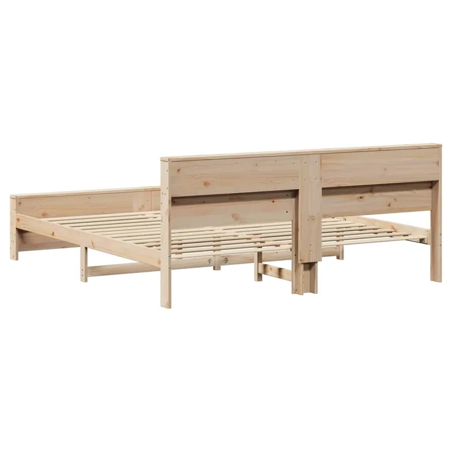 Cadre de lit Marron 180 x 200 cm Bois d'ingénierie - 7