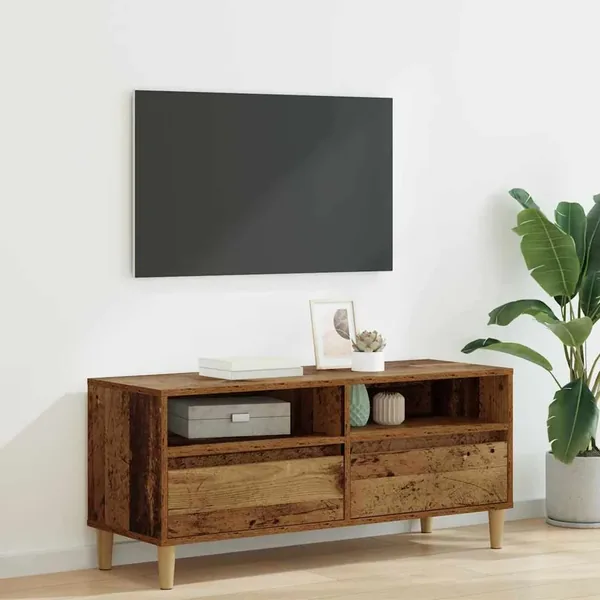 Meuble TV Bois Ancien 100 x 34,5 x 44,5 cm Bois d'ingénierie