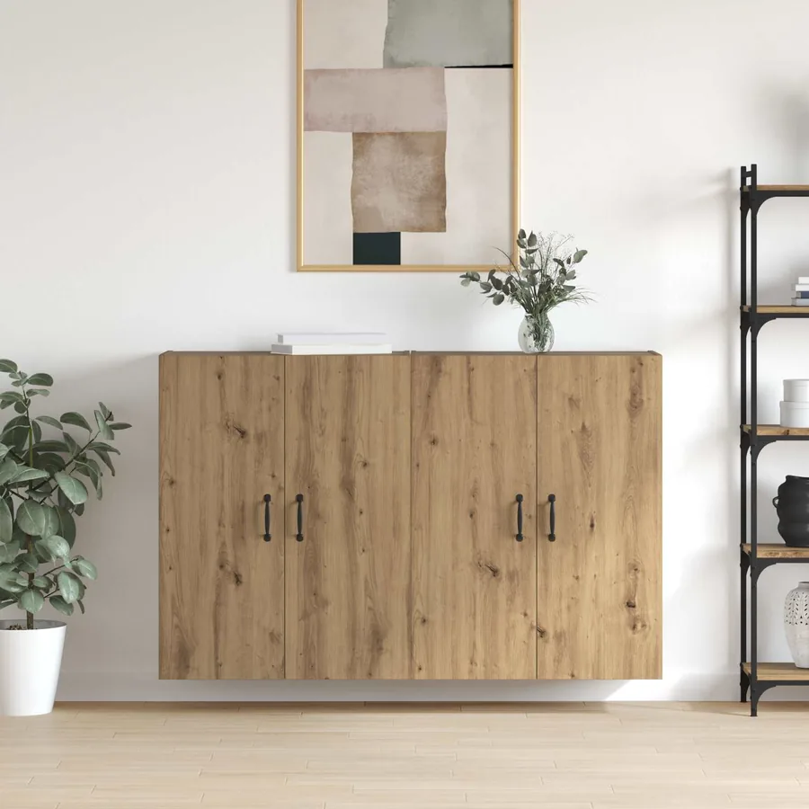 Armoire Murale 2 pcs Chêne artisanal 69,5 x 34 x 90 cm