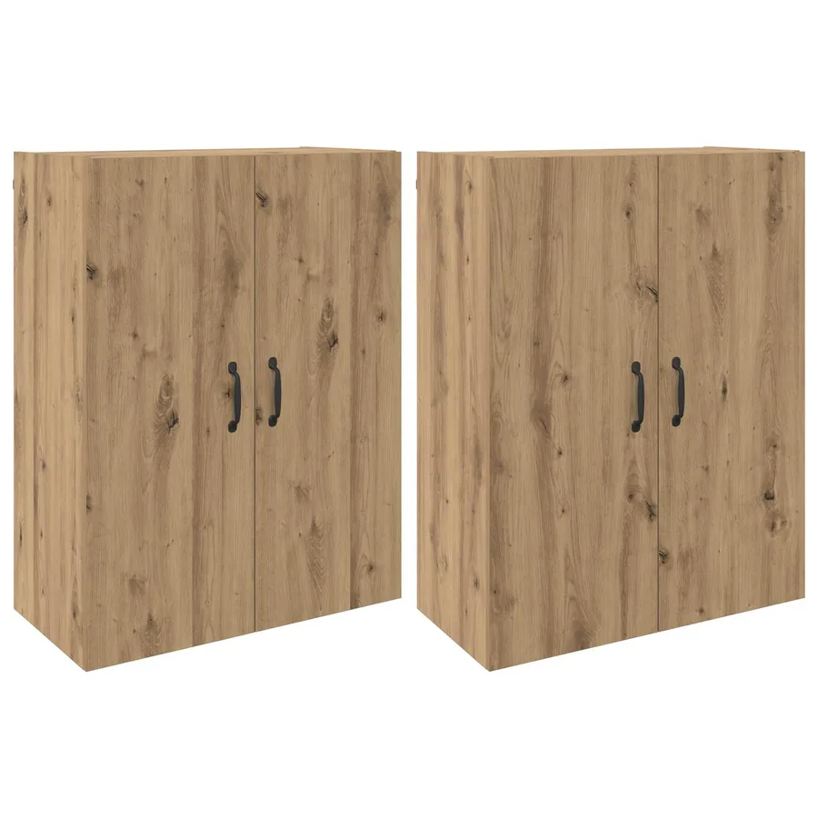 Armoire Murale 2 pcs Chêne artisanal 69,5 x 34 x 90 cm - 2