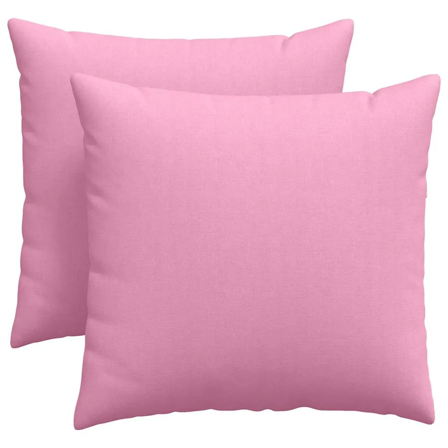 Coussins de canapé 2 pcs Rose 45 x 45 cm tissu - 2