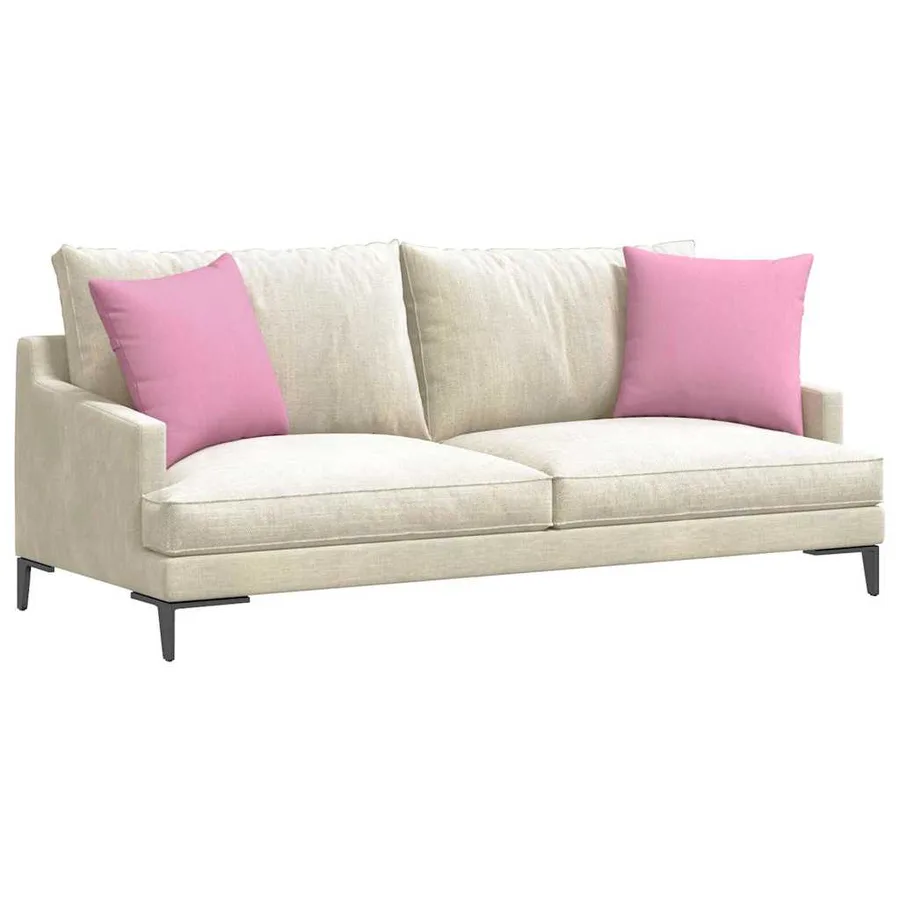 Coussins de canapé 2 pcs Rose 45 x 45 cm tissu - 3