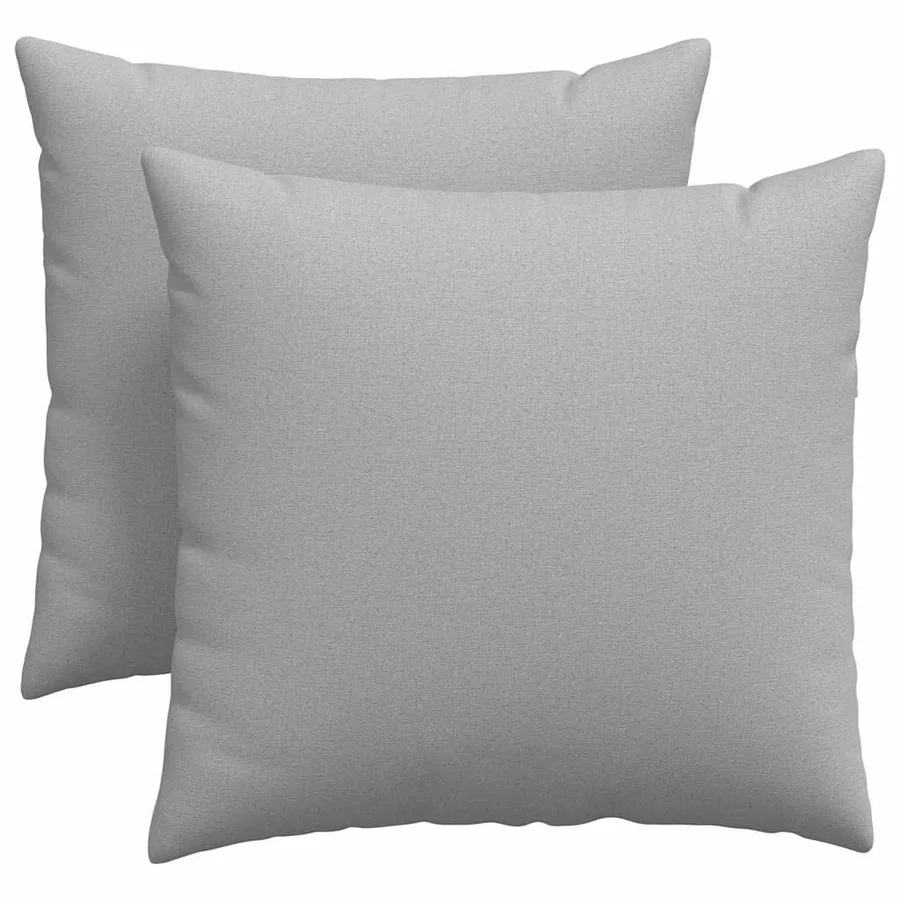 Coussins de canapé 2 pcs Gris nuage 45 x 45 cm tissu - 2