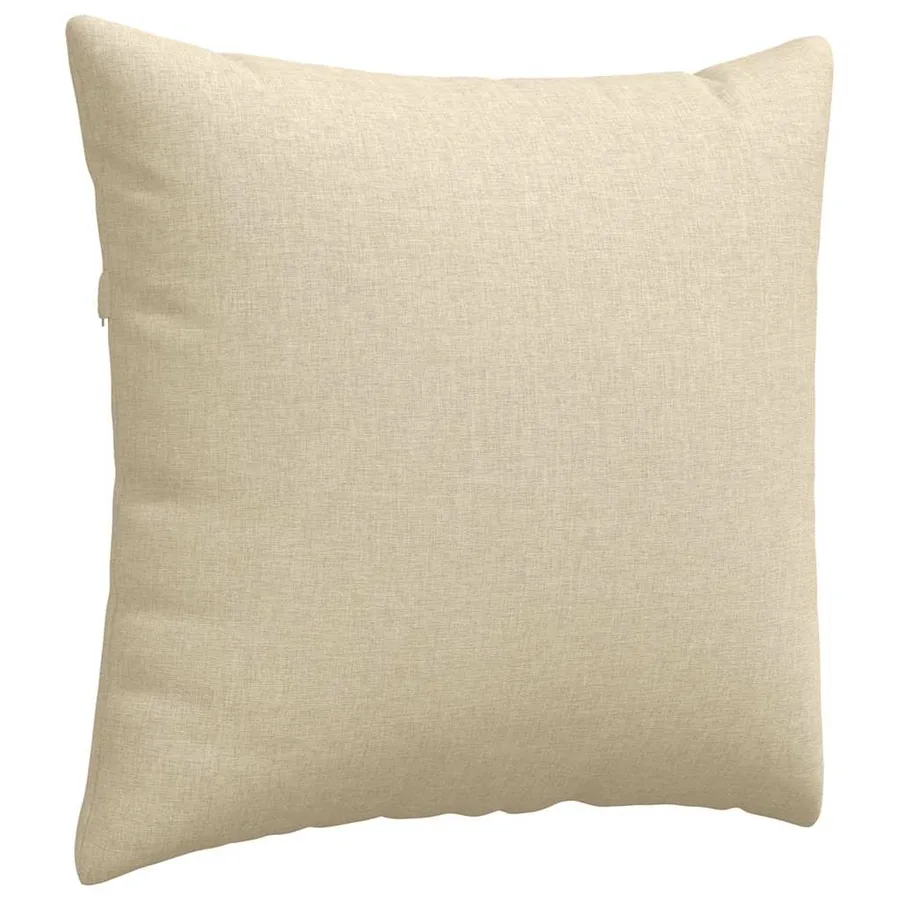 Coussins de canapé 2 pcs Crème 45 x 45 cm tissu - 5