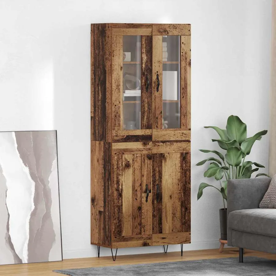 Haut Armoire Bois Ancien 69,5 x 34 x 90 cm Bois d'ingénierie