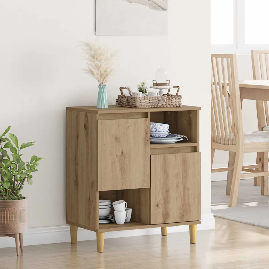 Buffet chêne artisanal 35 x 60 x 70 cm Bois d'ingénierie