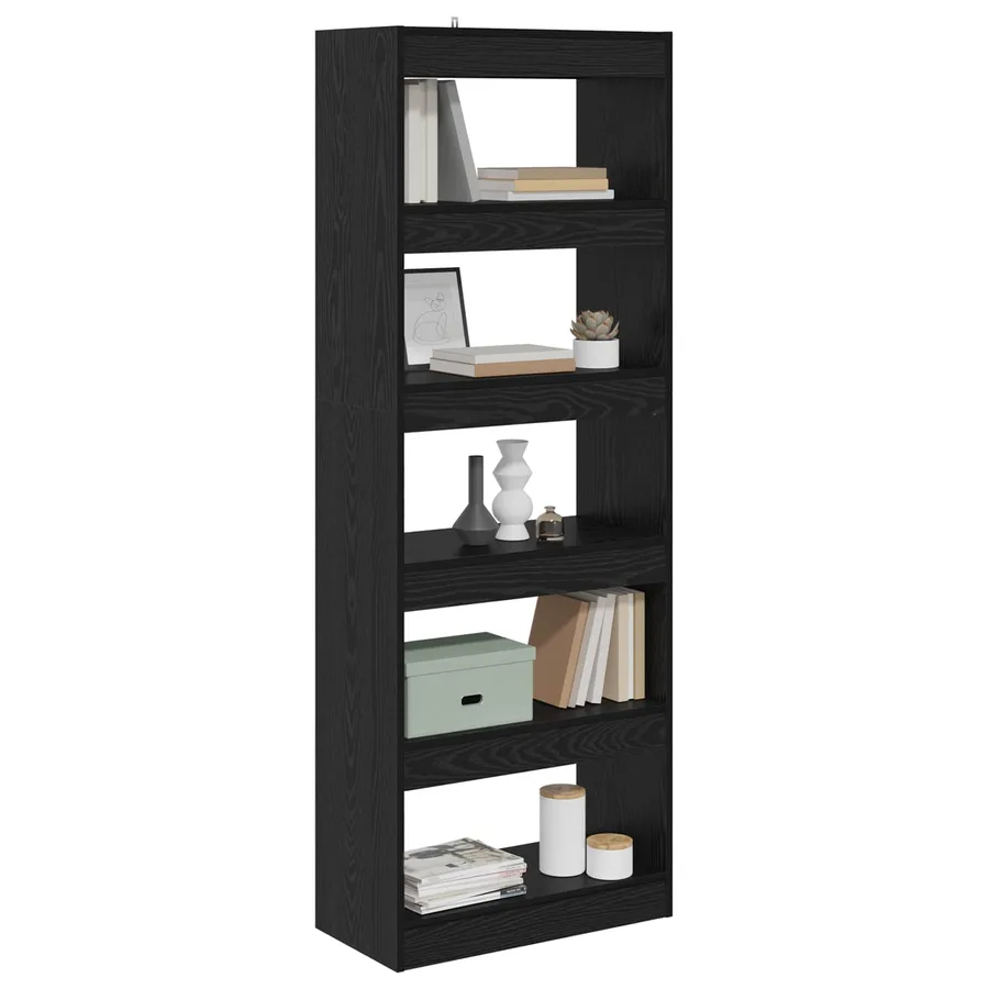 Bibliothèque Chêne noir 60 x 30 x 166 cm Bois d'ingénierie - 3