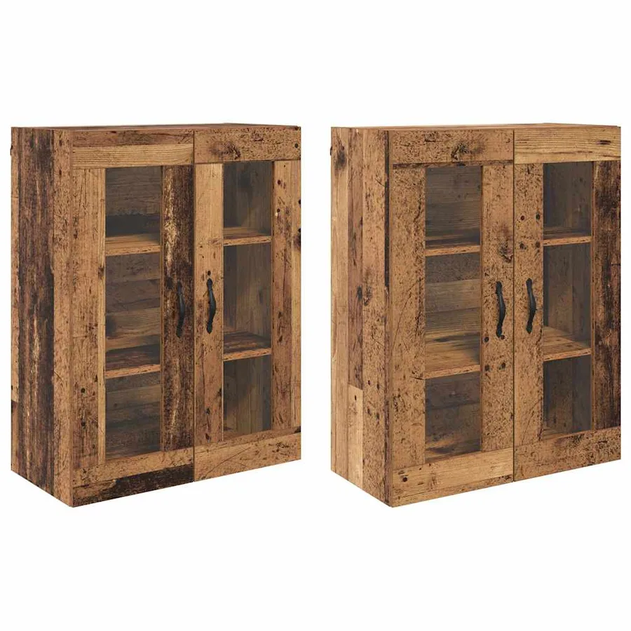Cabinets muraux 2 pcs Bois Ancien 69,5 x 34 x 90 cm - 2