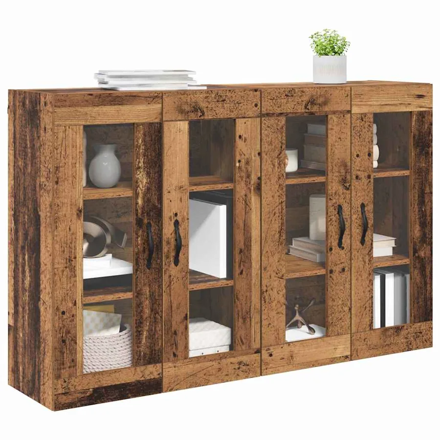Cabinets muraux 2 pcs Bois Ancien 69,5 x 34 x 90 cm - 3